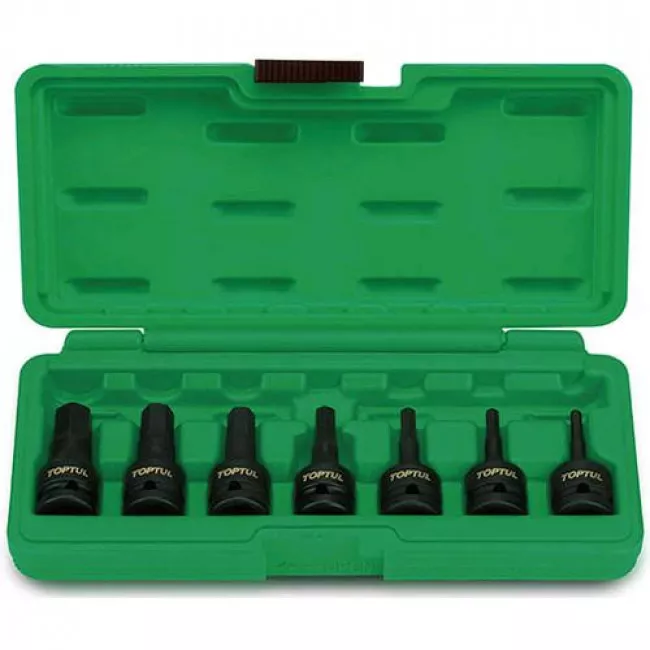 Набор головок ударных Toptul HEX 1/2" 4-14мм 7шт (GDAI0702)