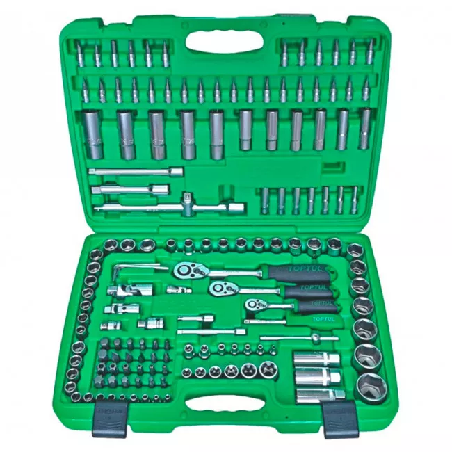 Набор инструмента комбинированный TOPTUL 1/4" и 3/8" и 1/2" (GCAI151R)