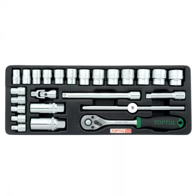 Набор инструмента комбинированный Toptul 3/8" 25шт (GCAT2502)