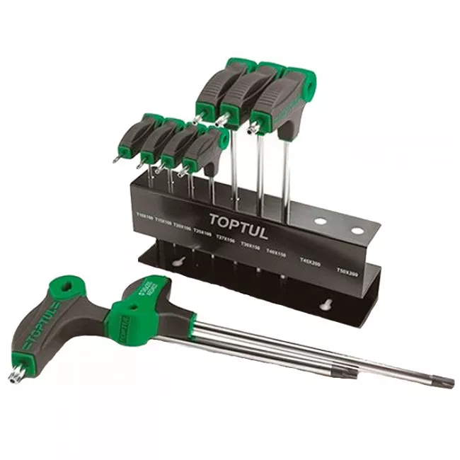 Набор ключей TOPTUL TORX Т-обр. T10-T50 9ед. (GAAX0901)