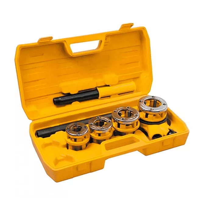 Набір плашок 4 ел. для нарізування різьблення 1/2"; 3/4"; 1"; 1-1/4" MASTER TOOL (14-1403) Набір плашок 4 ел. для нарізування різьблення 1/2"; 3/4"; 1"; 1-1/4" MASTER TOOL (14-1403)