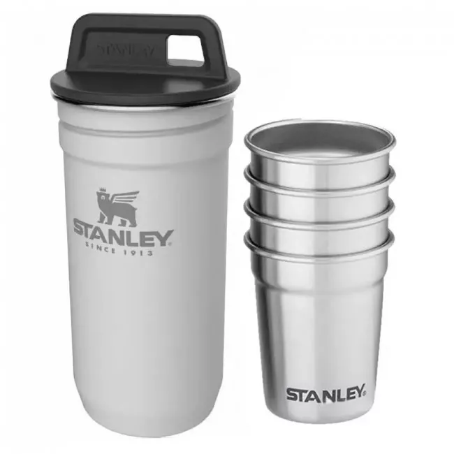 Набір Stanley Adventure Combo (футляр-фляга (0,59л) + 4 чарки), білий (79-1019_white)