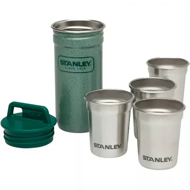 Набор Stanley Adventure Combo (футляр-фляга (0,59л) + 4 рюмки), зеленый (79-1019)