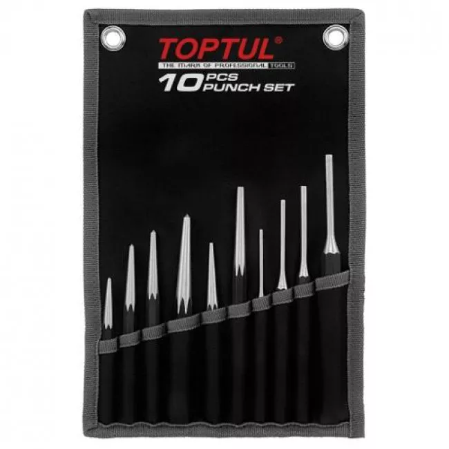 Набор выколоток и керн Toptul 10шт (GPAQ1001)