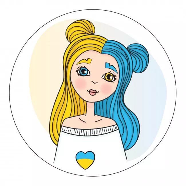 Наліпка на авто TerraPlus "Дiвчина" (456053)