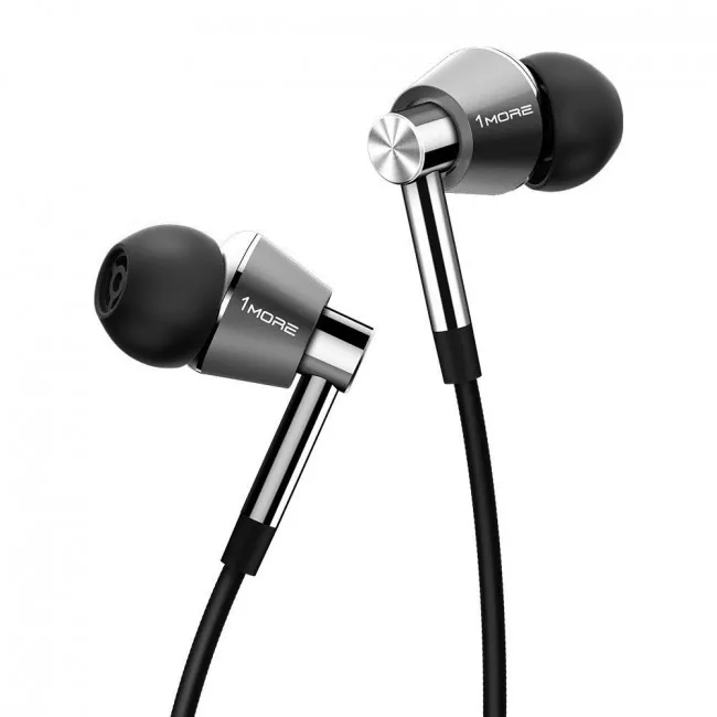 Навушники 1MORE E1009 Piston Fit Mic Black/Grey (E1009-GRAY)