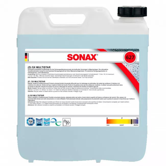 Очиститель универсальный интерьера салона и кузова SONAX MultiStar 10 л (627600)