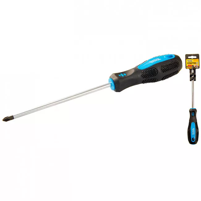 Отвертка крестовая РН2 150 мм MASTERTOOL (48-5215)