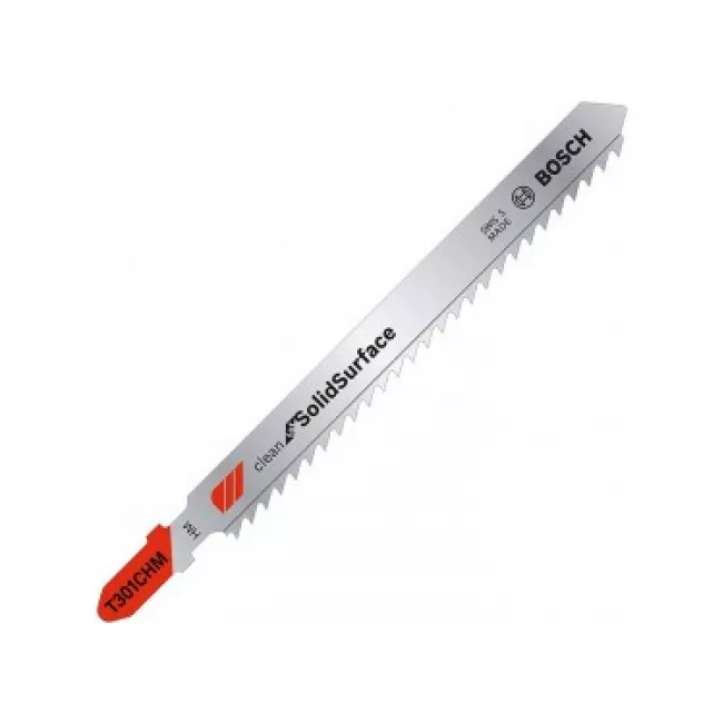 Пилка для лобзика Bosch Clean for SolidSurface T 301 CHM, 5 шт