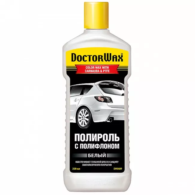 Полироль DOCTORWAX с полифлоном, белый 300 мл (DW8409)