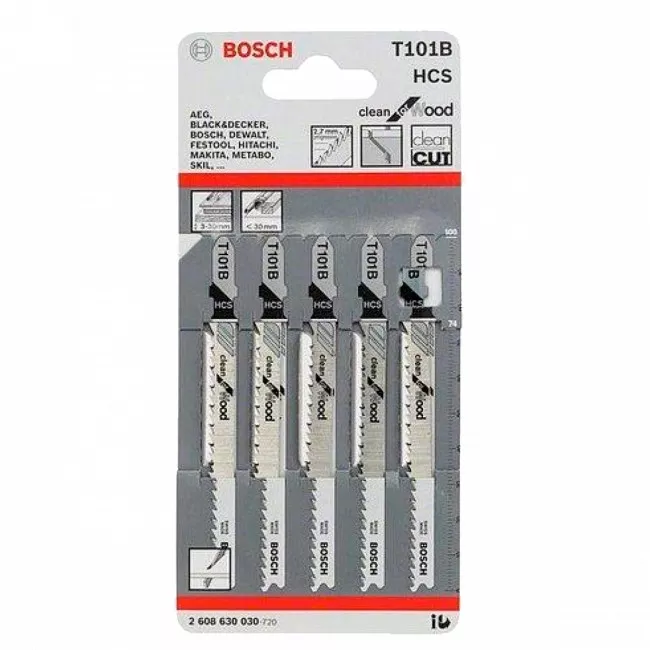 Полотно BOSCH для электролобзика по дереву 10 шт (2.607.011.169)