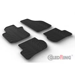 Гумові килимки Gledring для Volkswagen Golf V-VI 2003-2012 / Jetta 2005-2009 / Scirocco III 2009-> (round clips) (GR 0062)