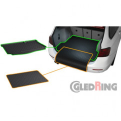 Резиновые коврики в багажник Gledring для Ford Fiesta (5 door hatch)(mkVIII) 2015->