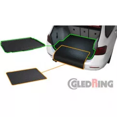 Резиновые коврики в багажник Gledring для Volkswagen T-Roc 2018-> (without spare tyre)(trunk) (GR 1037)