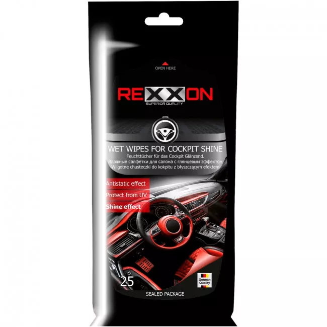 Салфетки для салона REXXON 25шт глянец (2-1-1-2G-1) (118459)