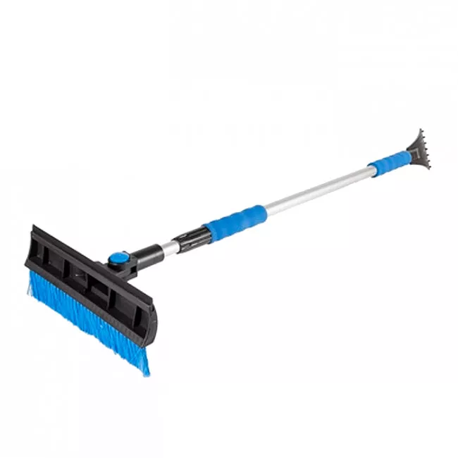 Щетка автомобильная MASTER TOOL телескопическая со скребком и водосгоном (84-0005)