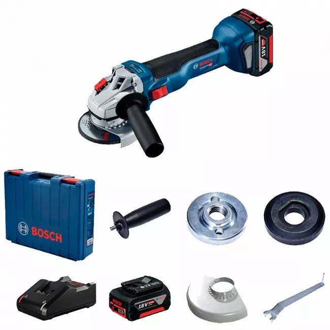 Шлифмашина угловая Bosch 18V-10 solo, аккумуляторная, 18V, 125 мм, 9000 об/мин,(0.601.9J4.004) Шлифмашина угловая Bosch 18V-10 solo, аккумуляторная, 18V, 125 мм, 9000 об/мин,(0.601.9J4.004)