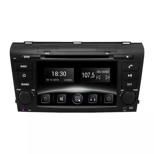 Gazer CM6007-BK Мультимедийная автомобильная система для Mazda 3 (BK) 2004-2009