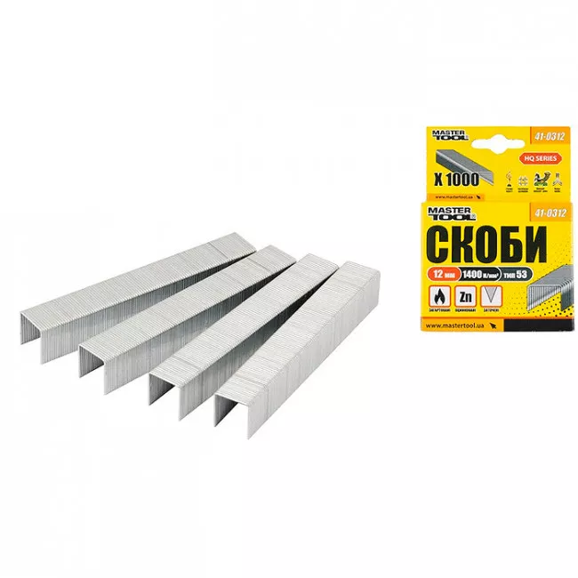 Скобы Mastertool  12 мм 1000 шт. (41-0312)