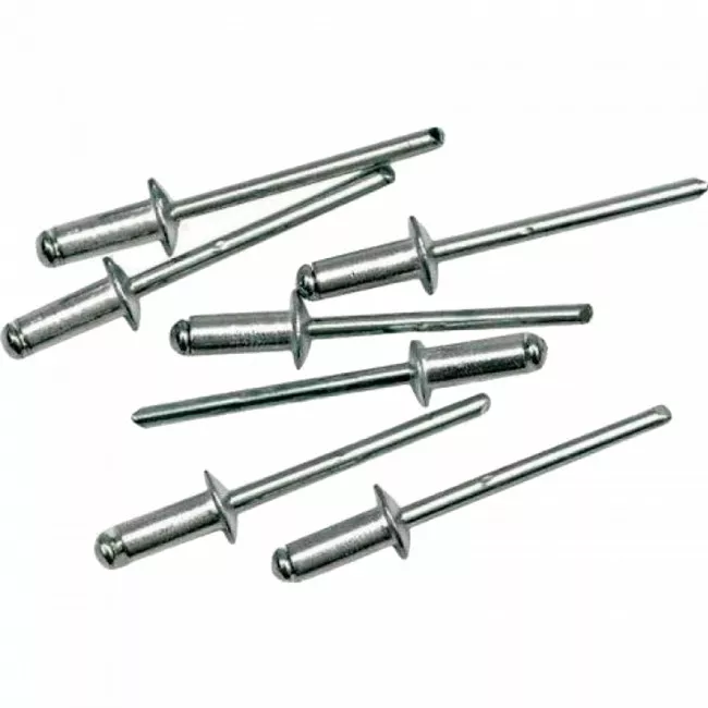 Сліпі заклепки сталеві 4,0*6,00 мм, 1000 шт MASTER TOOL (20-1530)