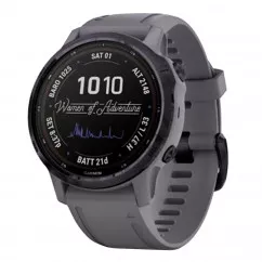Смарт-годинник Garmin Fenix 6S Pro Solar Edition Amethyst Steel with Shale Gray Band