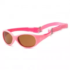 Солнцезащитные очки Koolsun Flex розовые до 3 лет (KS-FLPS000)