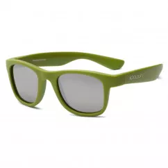 Солнцезащитные очки Koolsun Wave цвета хаки до 10 лет (KS-WAOB003)