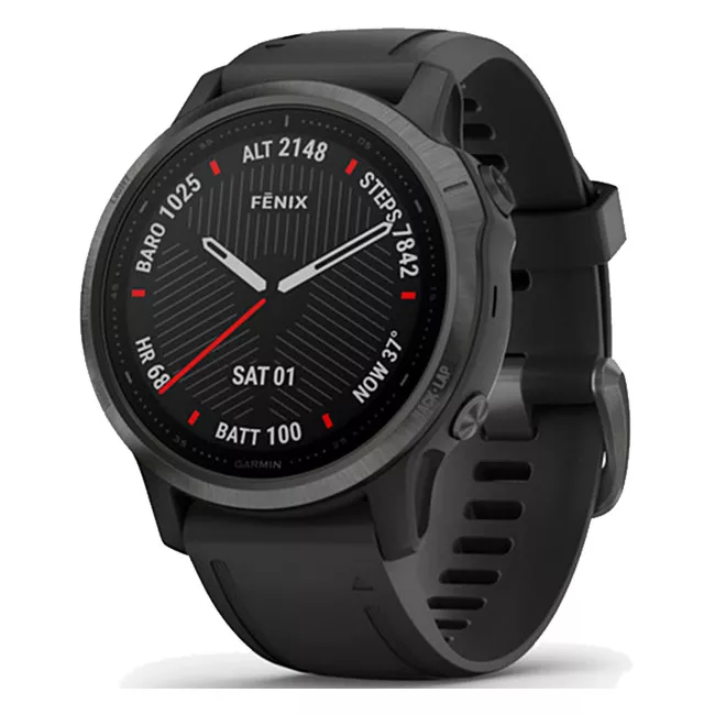Спортивний годинник Garmin Fenix 6S Carbon Gray DLC with Black Band (010-02159-25) Спортивний годинник Garmin Fenix 6S Carbon Gray DLC with Black Band (010-02159-25)