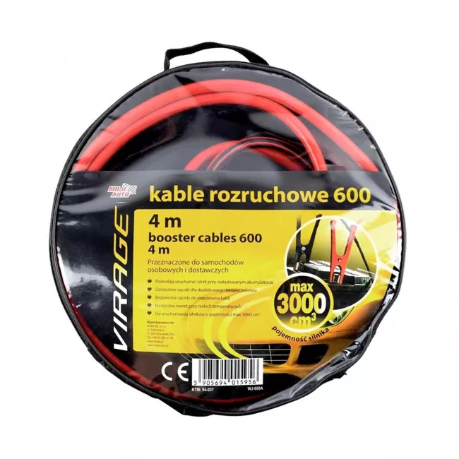 Старт-кабель Moje Auto 600А 4м (94-037) (015956)