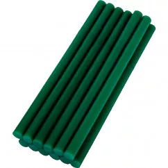 Стрижні клейові MASTER TOOL 11,2*200 мм, 12 шт, зелені (42-1156)