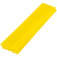 Стрижні клейові MASTER TOOL 7,2*200 мм, 12 шт, жовті (42-1161)