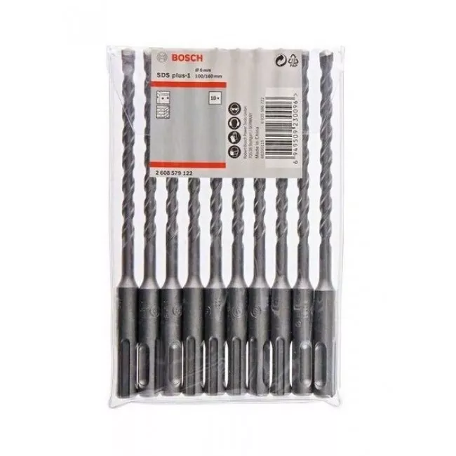Свердло SDS plus-5, 10шт. 4x100x165 Bosch (2608585611)