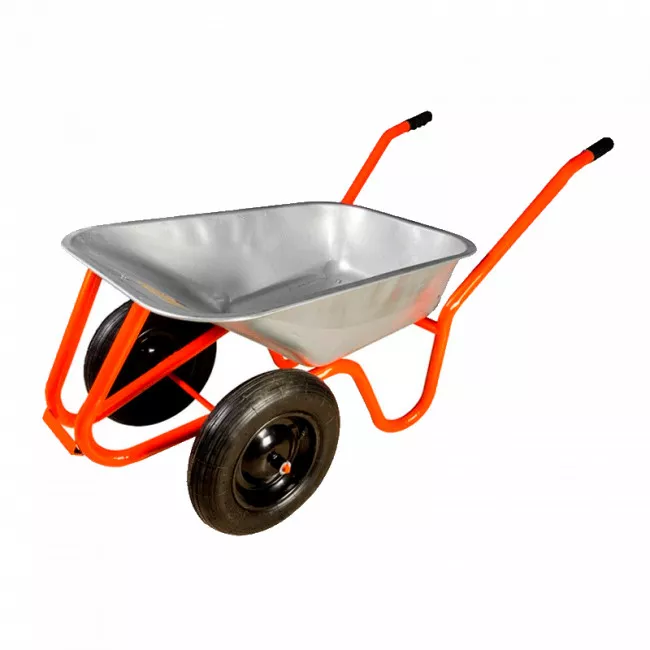 Тачка садово-строительная MASTER TOOL 85 л/ 250 кг, двухколесная (79-9846) Тачка садово-строительная MASTER TOOL 85 л/ 250 кг, двухколесная (79-9846)