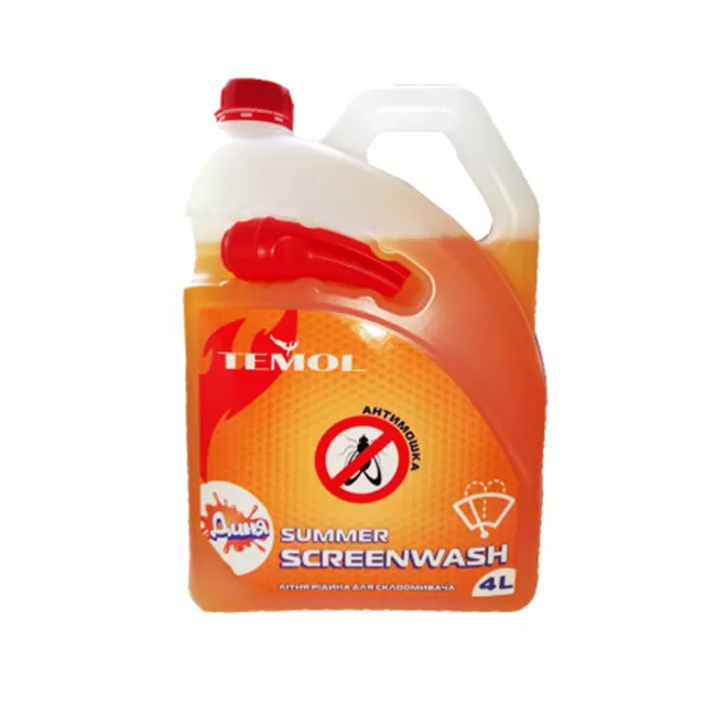 Омыватель стекла Temol Summer Screenwash 0°C желтый 4л Омыватель стекла Temol Summer Screenwash 0°C желтый 4л