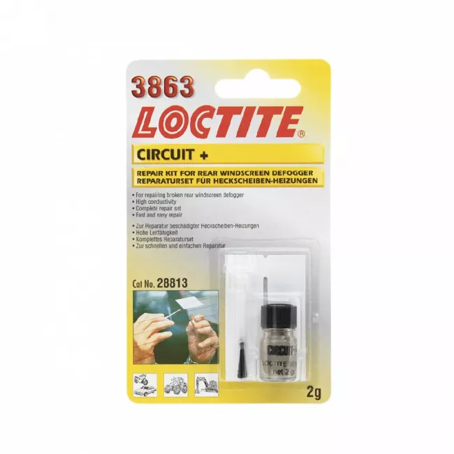 Струмопровідний клей LOCTITE для ремонту ниток обігріву заднього скла 3863 Circuit+ 2 г (C0641A)