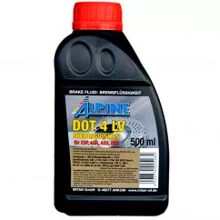 Тормозная жидкость Alpine DOT 4 0,5л