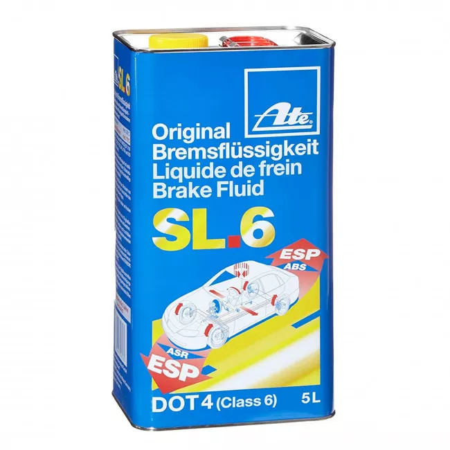 Тормозная жидкость ATE SL.6 DOT 4 5л (03.9901-6403.2) Тормозная жидкость ATE SL.6 DOT 4 5л (03.9901-6403.2)