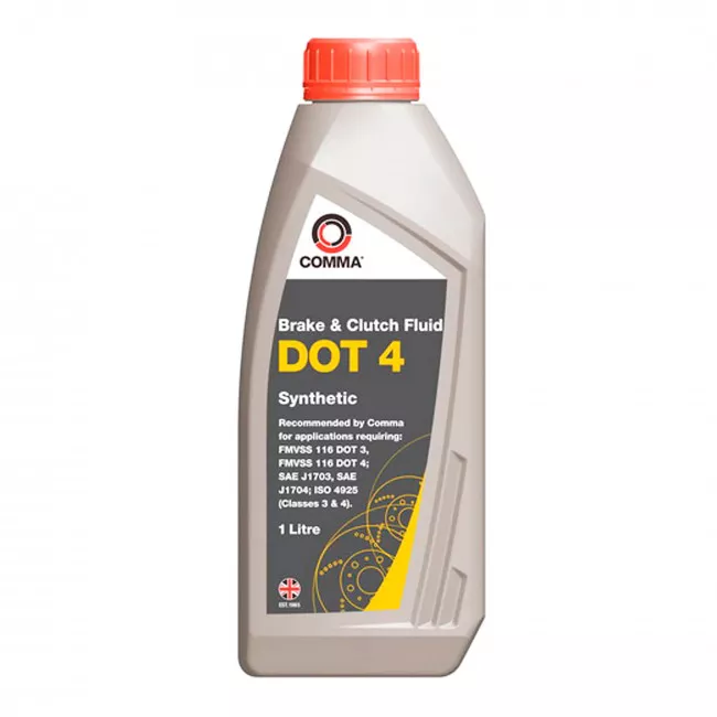 Тормозная жидкость COMMA DOT 4 SYNT 1л (DOT4SYNT1L)