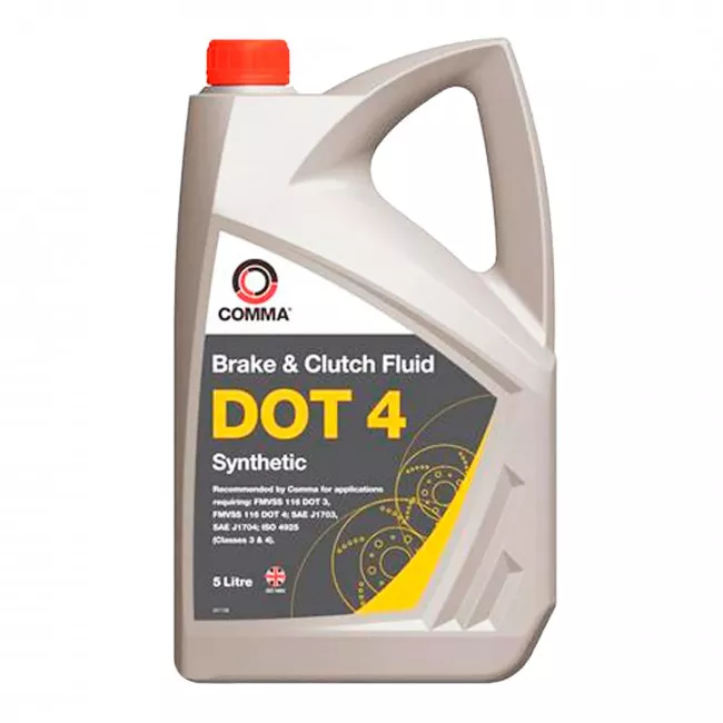 Тормозная жидкость COMMA DOT 4 SYNT. 5л (B67CF6)