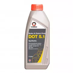 Тормозная жидкость COMMA DOT 5.1 1л (DOT51SYNT1L)