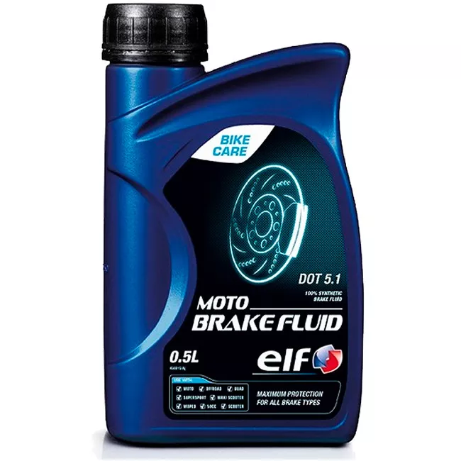 Тормозная жидкость ELF MOTO BRAKE FLUID DOT 5.1 0,5л (194977) Тормозная жидкость ELF MOTO BRAKE FLUID DOT 5.1 0,5л (194977)