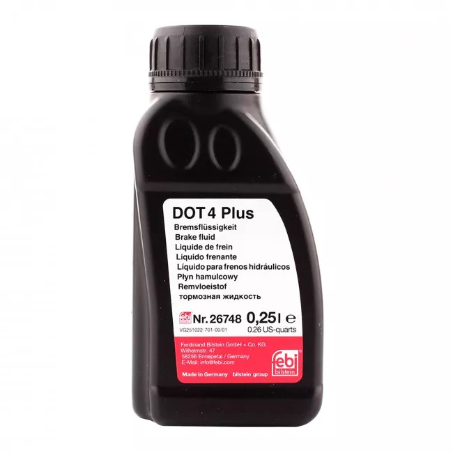 Тормозная жидкость Febi Bilstein Brake Fluid DOT 4 Plus 0,25л (26748) Тормозная жидкость Febi Bilstein Brake Fluid DOT 4 Plus 0,25л (26748)