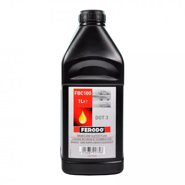Тормозная жидкость Ferodo Synthetic DOT 3 1л (FBC100) Тормозная жидкость Ferodo Synthetic DOT 3 1л (FBC100)