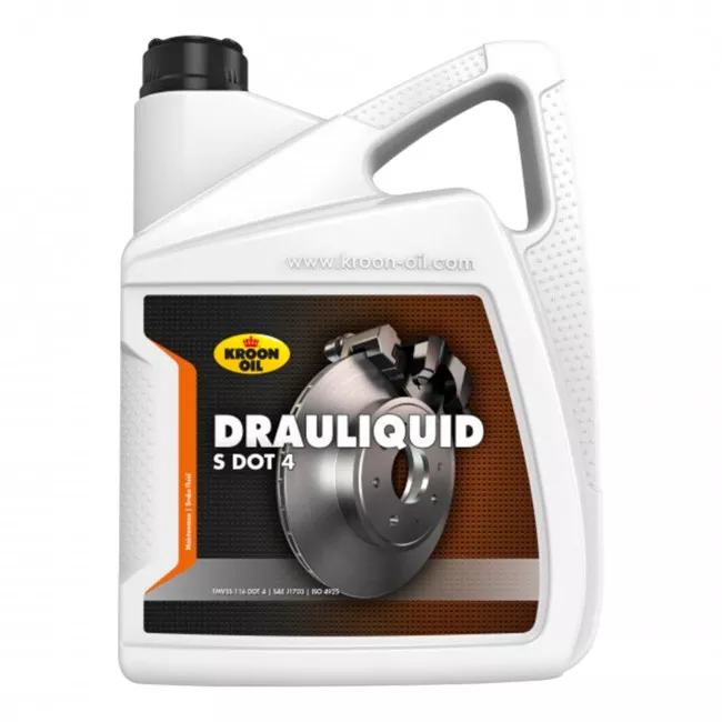 Тормозная жидкость Kroon Oil DRAULIQUID-S DOT 4 BRAKEFLUID 5л (04304) Тормозная жидкость Kroon Oil DRAULIQUID-S DOT 4 BRAKEFLUID 5л (04304)