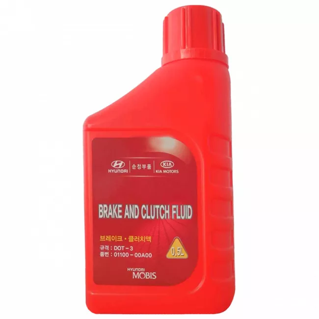 Тормозная жидкость Mobis Hyundai/Kia Brake Fluid DOT 3 0.5л (0110000A00)
