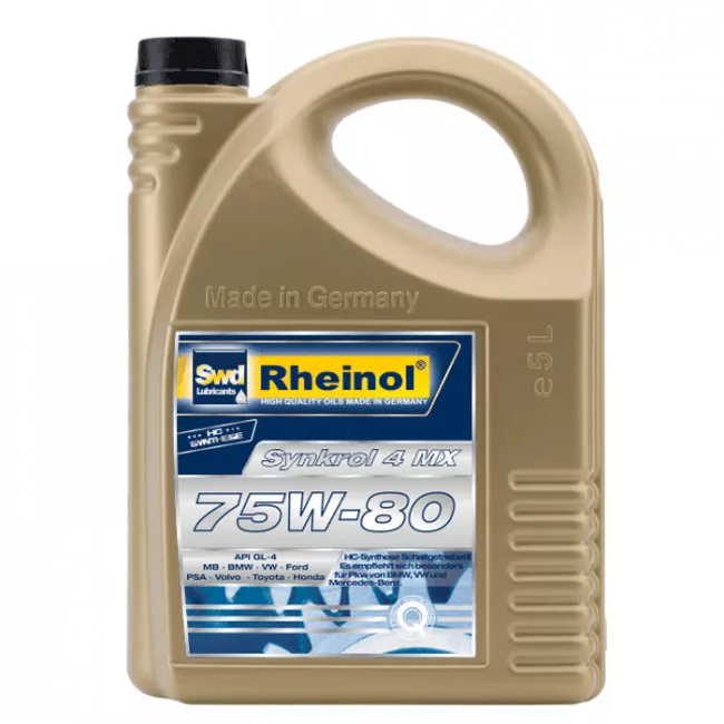 Трансмиссионное масло SwdRheinol Synkrol 4 MX 75W-80 5л (32517,58)