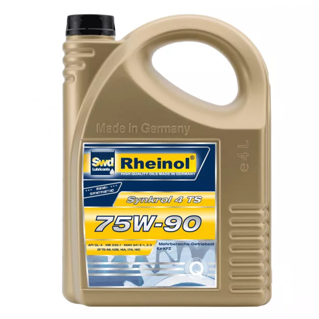 Трансмиссионная жидкость SwdRheinol Synkrol 4 TS 75W-90 4л (32514,48)