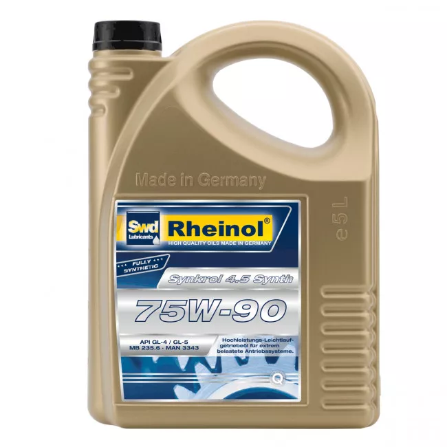 Трансмісійна рідина SwdRheinol Synkrol 4.5 Synth. 75W-90 5л (30645,58) Трансмісійна рідина SwdRheinol Synkrol 4.5 Synth. 75W-90 5л (30645,58)