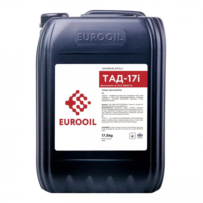 Трансмиссионное масло Eurooil ТАД-17И 85W-90 17.5кг Трансмиссионное масло Eurooil ТАД-17И 85W-90 17.5кг