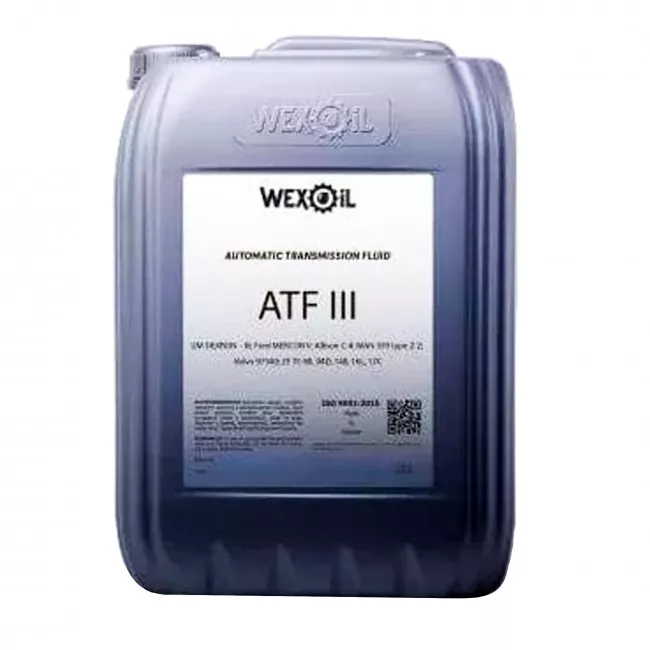 Трансмиссионное масло Wexoil ATF III 20л